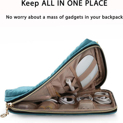 Electronic Travel Organiser for Mobile Phone Charger Power Bank USB