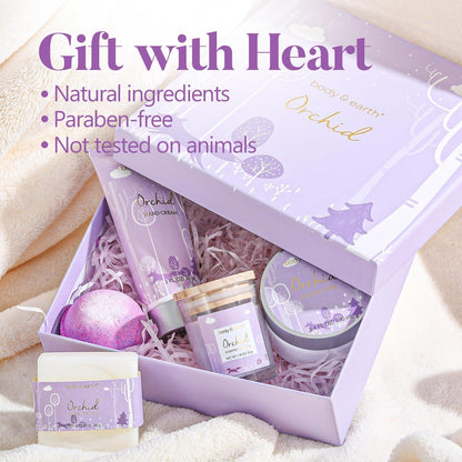 Geschenkbox Orchideenduft – 5tlg. Beauty Set für Frauen