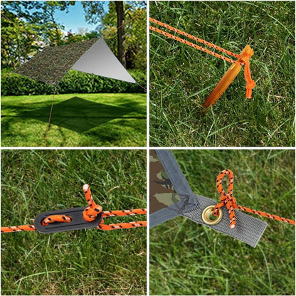 Wasserdichte Zeltplane 3x3m Ultraleicht Anti-UV Schutz