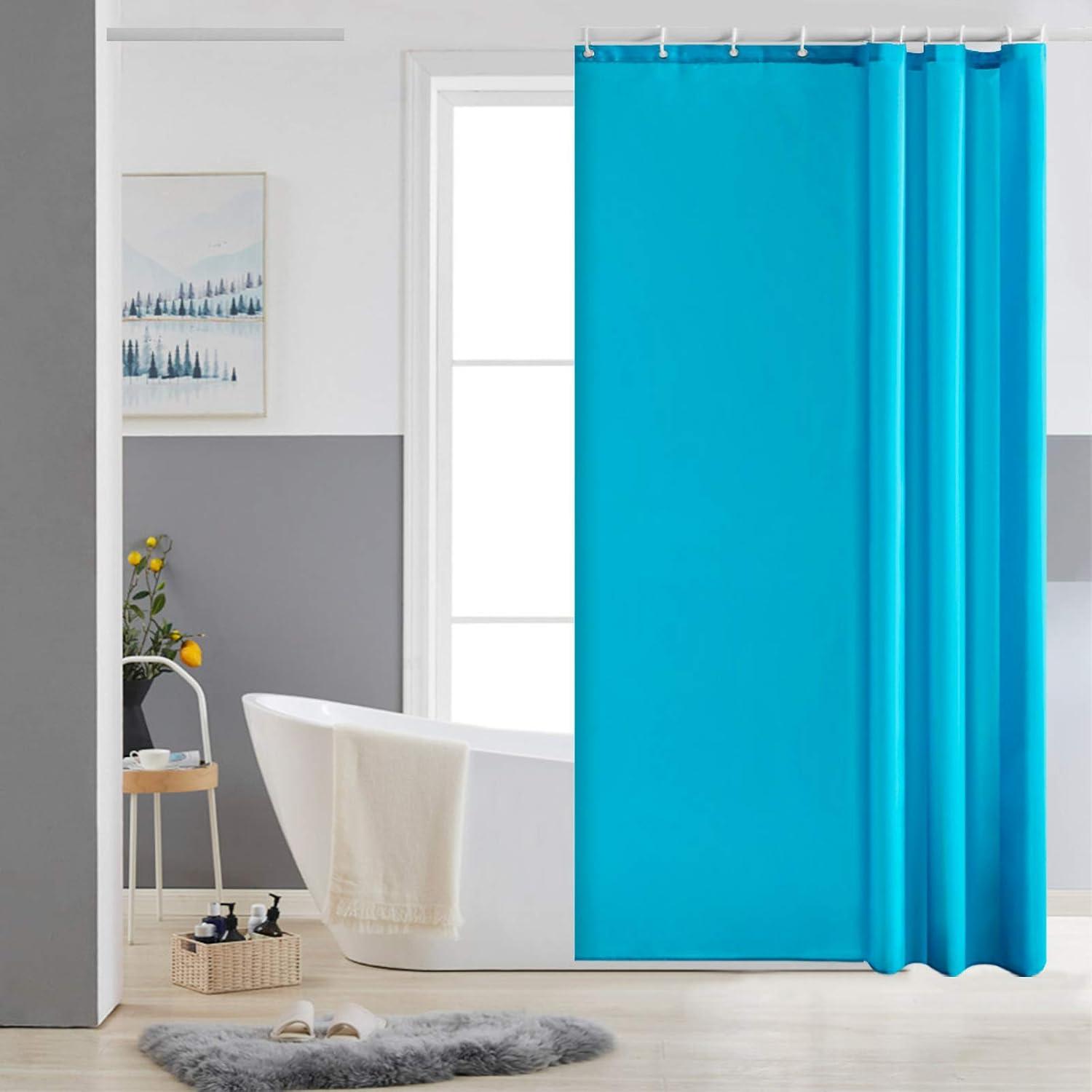 Duschvorhang Textil Polyester 120x180 Aquamarine Schimmelresistent