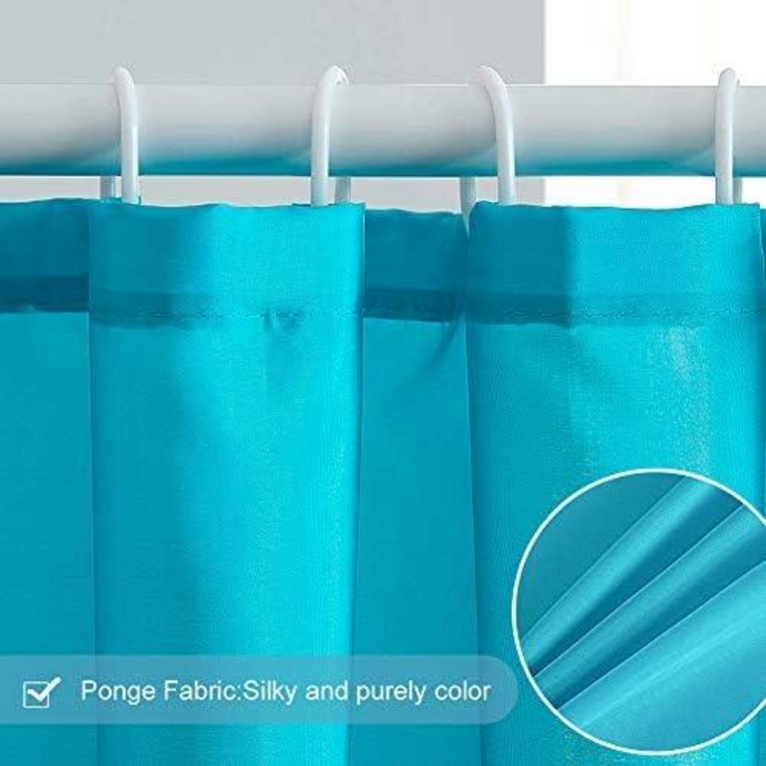 Duschvorhang Textil 120x180 Polyester Aquamarine