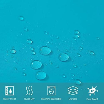 Duschvorhang 120x180 Textil Polyester Aquamarine Schimmelresistent