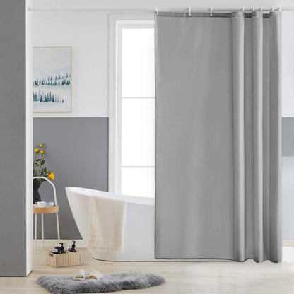Duschvorhang Textil Polyester Schimmelresistent Waschbar Grau 120x180