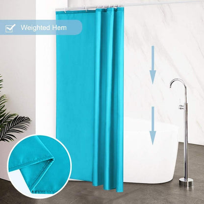 Duschvorhang Textil Anti-schimmel Wasserdicht Polyester 120x200cm Aquamarine