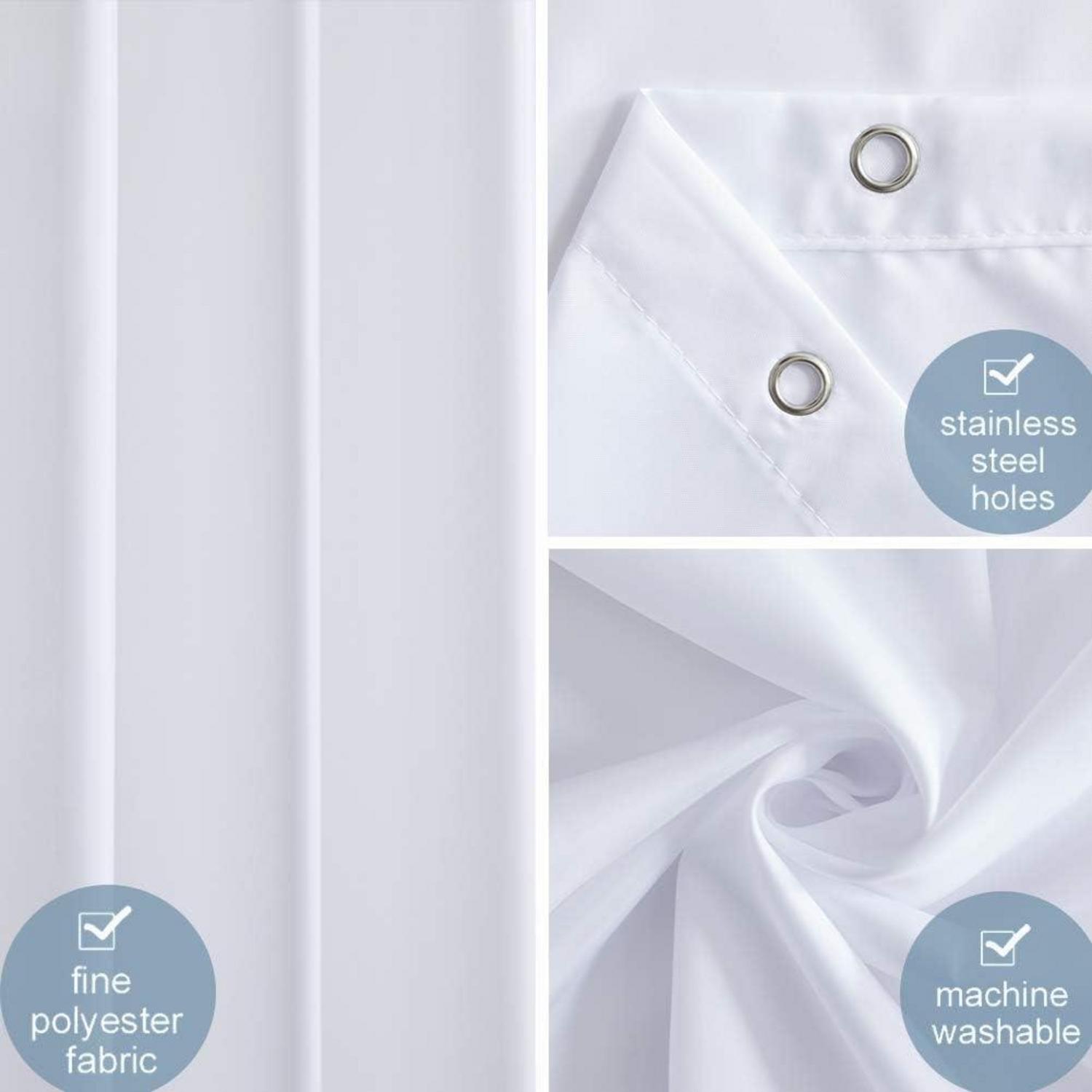 Duschvorhang Textil Anti-schimmel Wasserdicht Waschbar Polyester