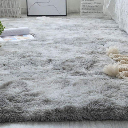 Weicher Shaggy Teppich Grau 160x200cm Anti-Rutsch Flauschiger Fußmatte
