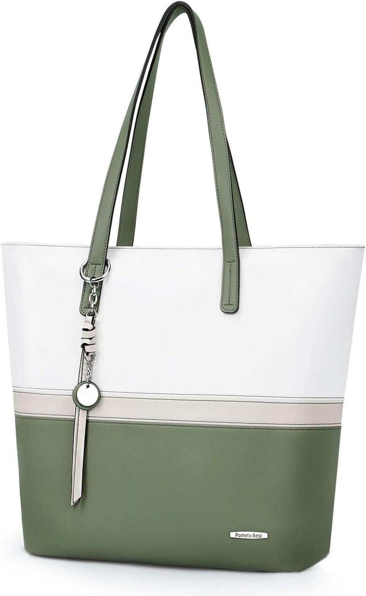 Elegante Damen Shopper Handtasche mit Patchwork-Design