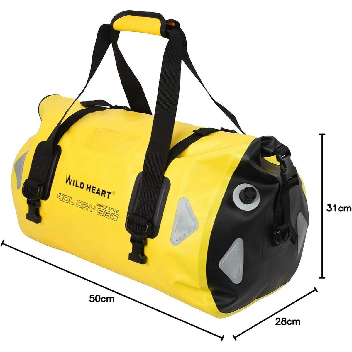 Wasserdichte Reisetasche 100L – Gelb für Boot, Motorrad & Co.