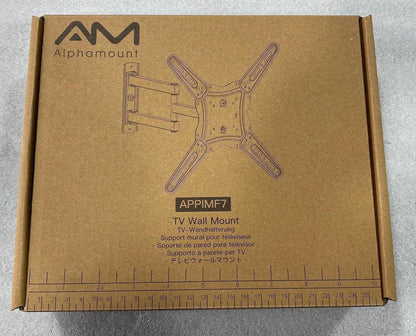 Alphamount TV Wandhalterung Schwenkbar Neigbar 26-60 Zoll bis 35KG VESA 400x400mm
