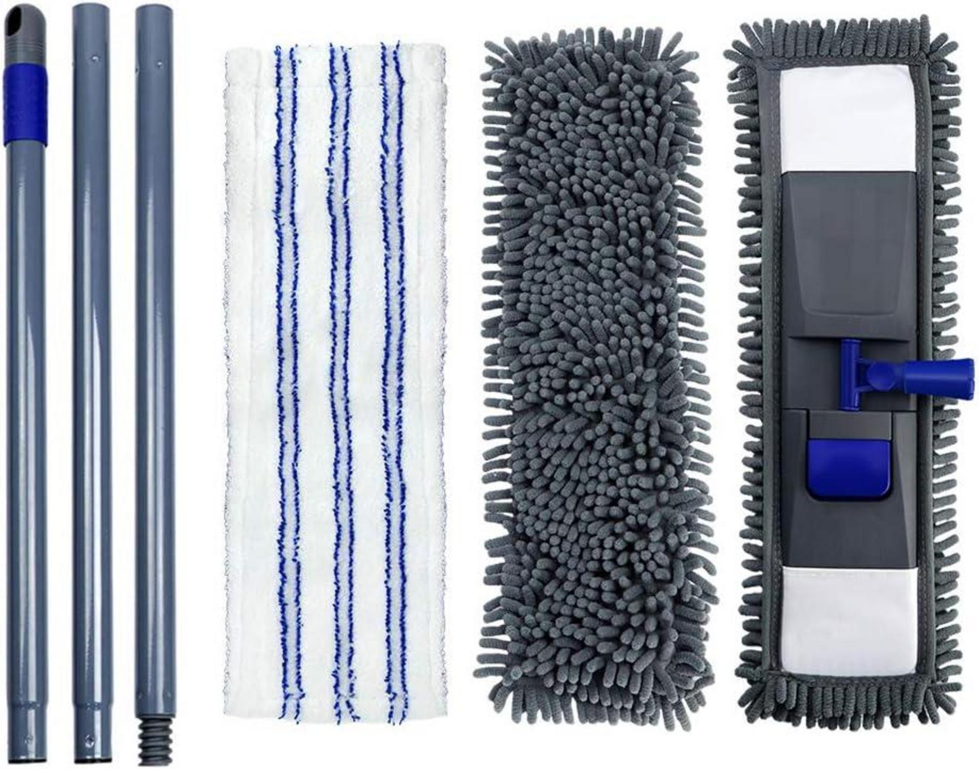 Masthome 128cm Bodenwischer Set Chenille Wischmopp 4