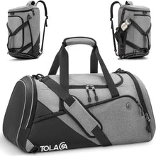 Sporttasche 47L Rucksack mit Schuhfach Nassfach Wochen