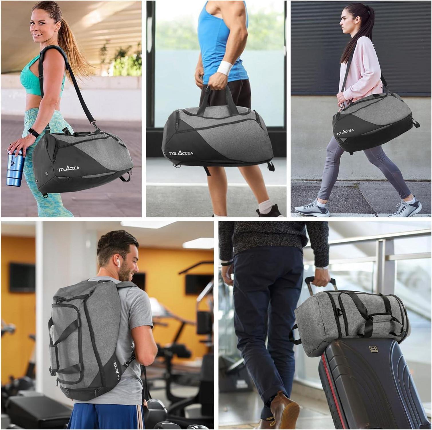 Sporttasche 47L Rucksack mit Schuhfach Nassfach Wochen