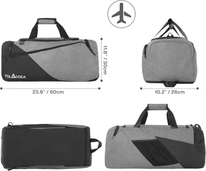Sporttasche 47L Groß Rucksack mit Schuhfach Nassfach Fitness