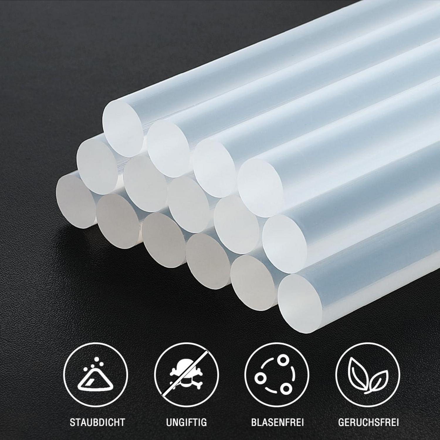 Heißklebestifte 7mm transparent 200 Stück für Heißklebepistole