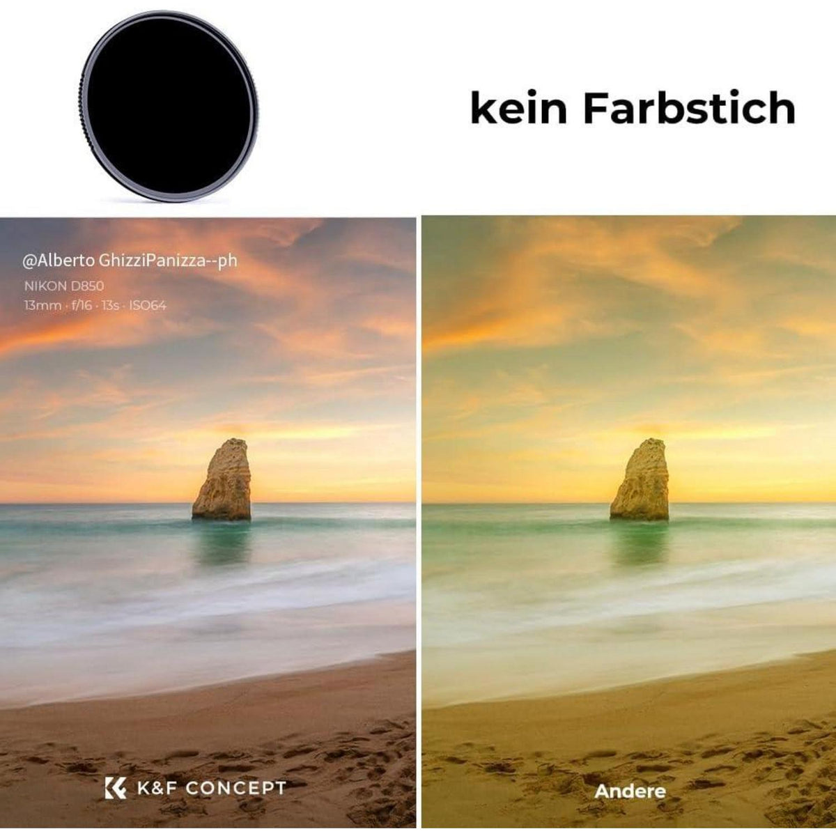 86mm ND1000 Graufilter 10 Blendenstufen Slim