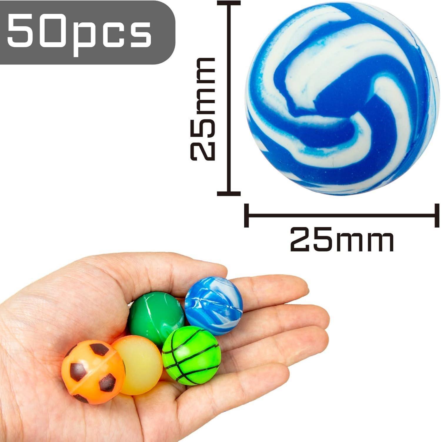 Flummis 50 Stück 25mm Kindergeburtstag Mitgebsel
