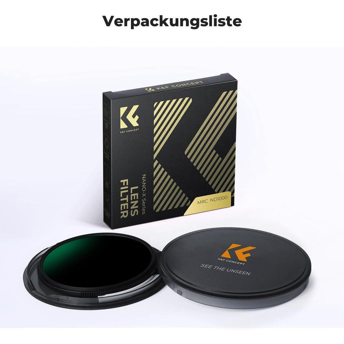 95mm ND1000 Graufilter 10 Blendenstufen für Langzeitbelichtung