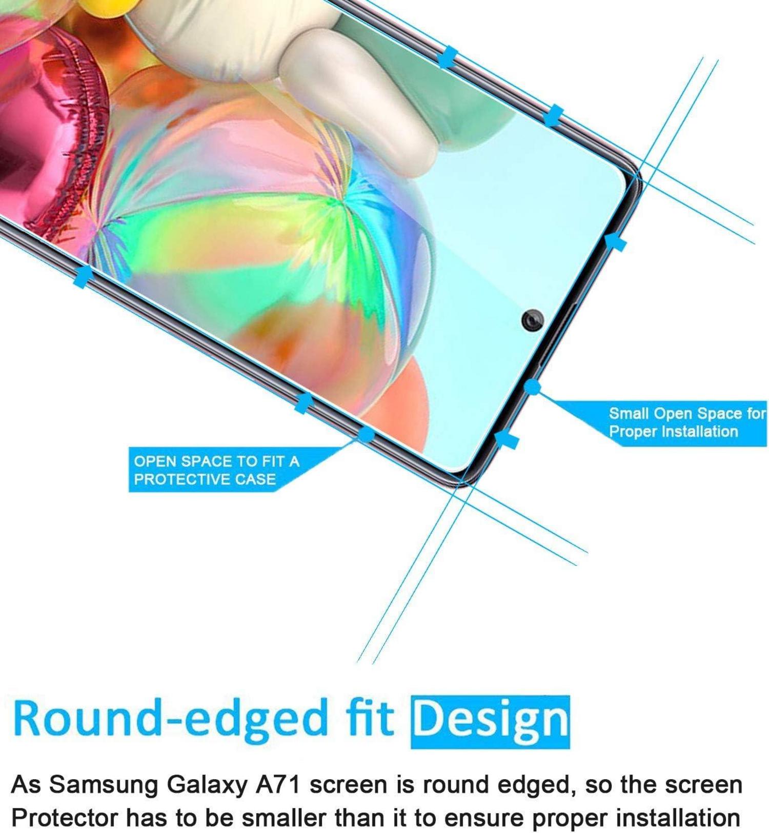 Schutzglas Panzerfolie für Samsung Galaxy A71 Note 10 Lite Schutzfolie