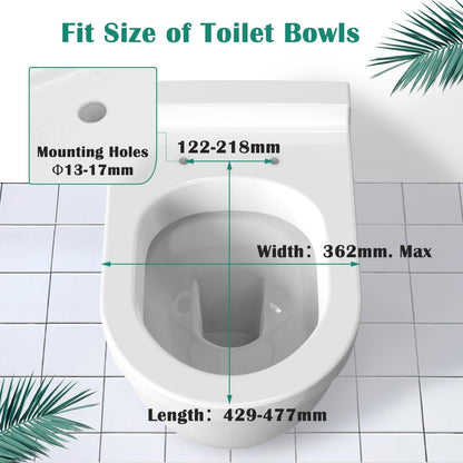 Toilettendeckel WC Sitz Absenkautomatik D-Form Quick Release Antibakteriell aus
