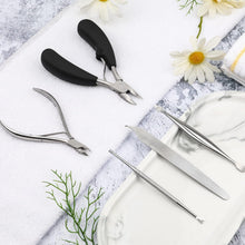 Maniküre Set 5-teilig Nagelpflege Schere Nagelknipser Etui