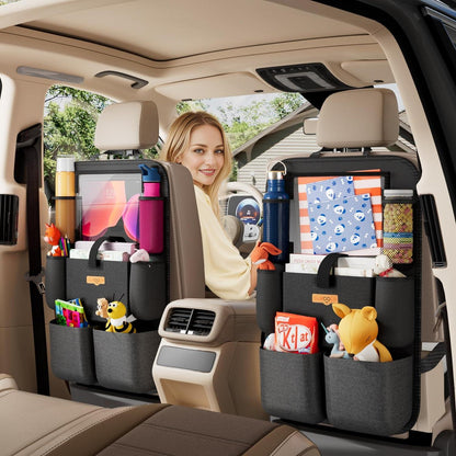 Auto Rücksitz-Organizer 4. Gen. für 11 Zoll Tablet, 8 Taschen, wasserdicht