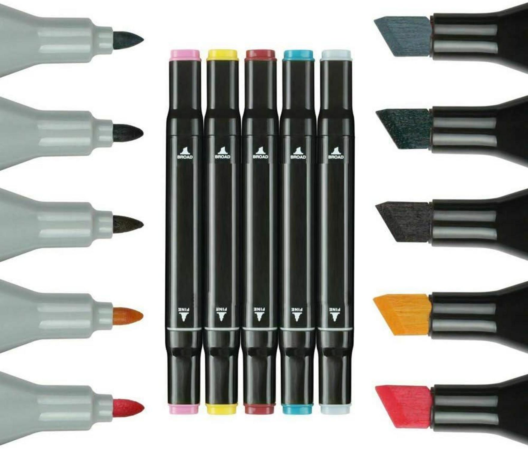 61+2 Twin Tip Marker Set mit Aufbewahrungstasche