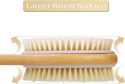 Rückenbürste Dusche Badebürste Lang Stiel Körper Peeling Borsten