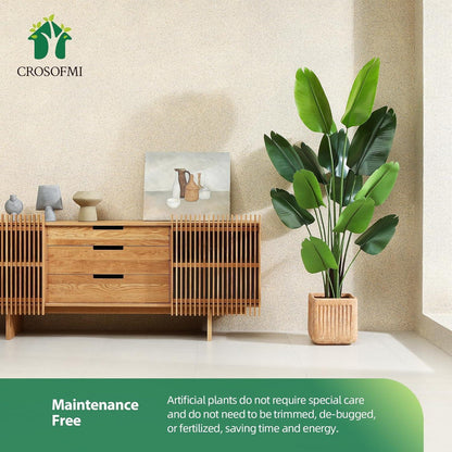 Künstliche Paradiesvogel Pflanze 180cm Tropische Palme mit