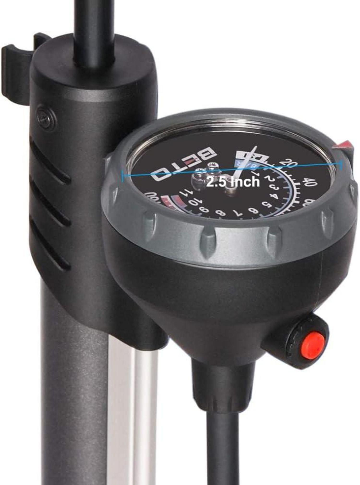 Fahrradpumpe mit Manometer für alle Ventile Dunlop Französisches Auto