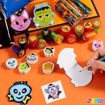 Halloween Schreibwaren Sets - 168 Stück Geschenke für Kinder