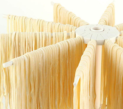 Bugucat Nudeltrockner mit 10 Ausziehbaren Sprossen für bis zu 2kg Nudeln - Faltbarer Spaghetti-Trockner