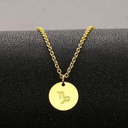 AFSTALR Sternzeichen Kette Damen Gold Steinbock Horoskop Mutter Tochter Geschenk