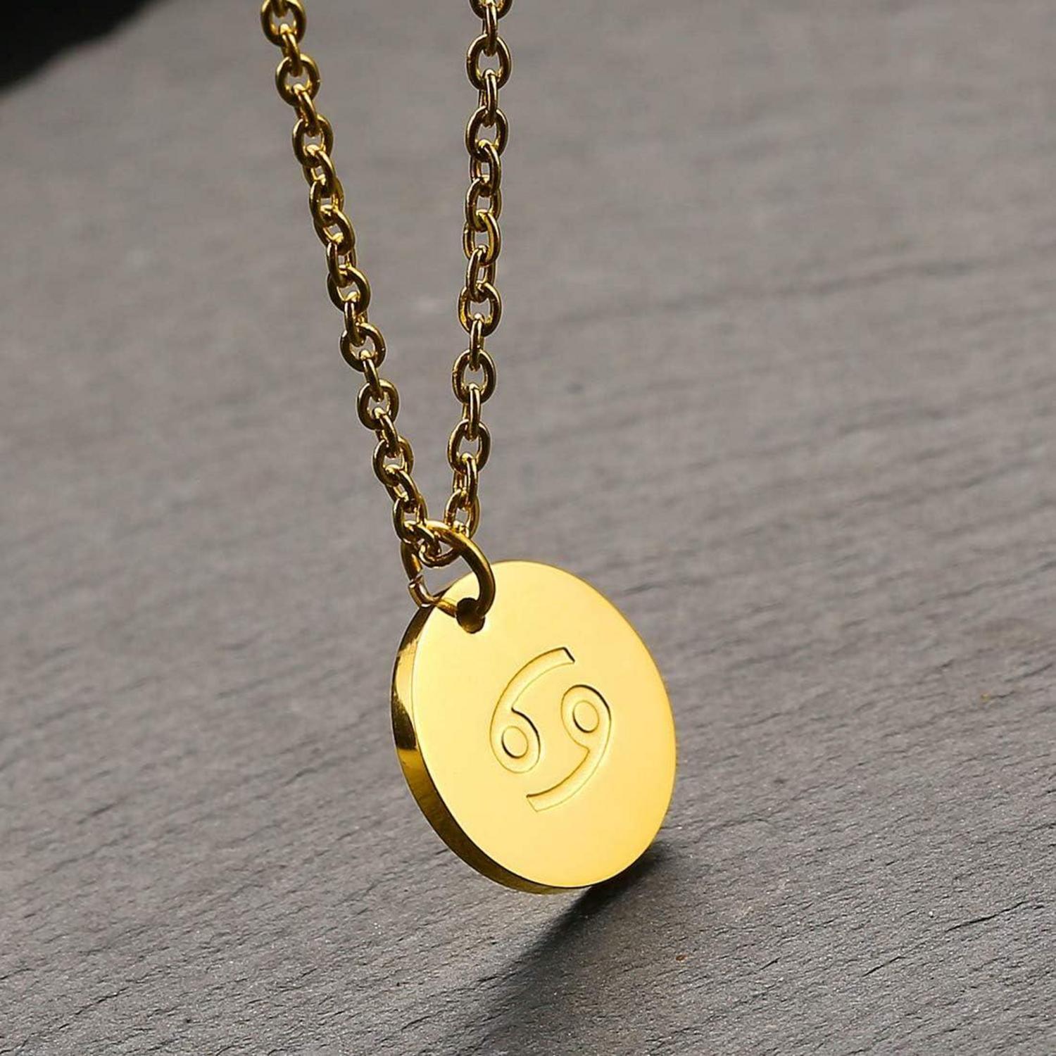 Sternzeichen Kette Gold Krebs Horoskop Damen Geschenk Mutter Tochter