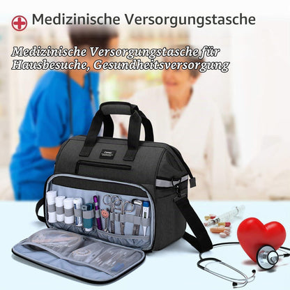 Erste-Hilfe-Tasche | Medizinische Aufbewahrungstasche Schwarz