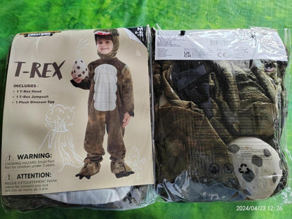 Kinder T-Rex Dinosaurier Kostüm für Halloween Party & Rollenspiel S/M/L