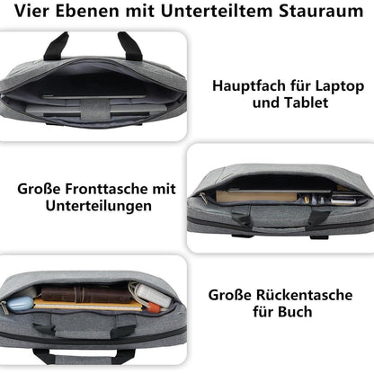 Voova Große Laptoptasche 17-17,4 Zoll Laptop, 30% mehr