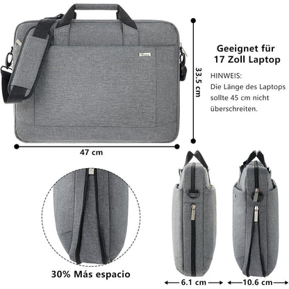 Voova Große Laptoptasche 17-17,4 Zoll Laptop, 30% mehr