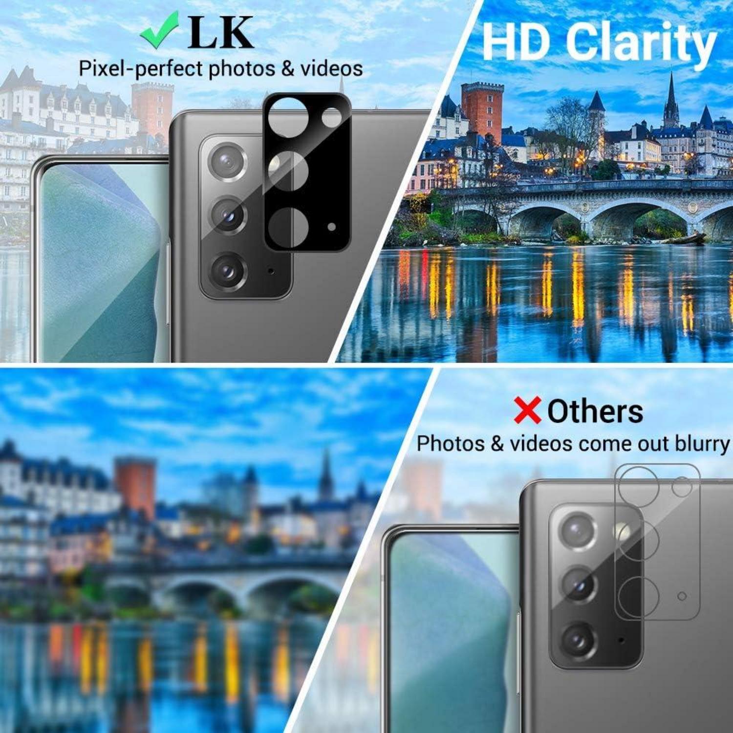 LK 4 Stück Displayschutzfolien Samsung Galaxy Note 20 inkl. TPU klar blasenfrei Schutz