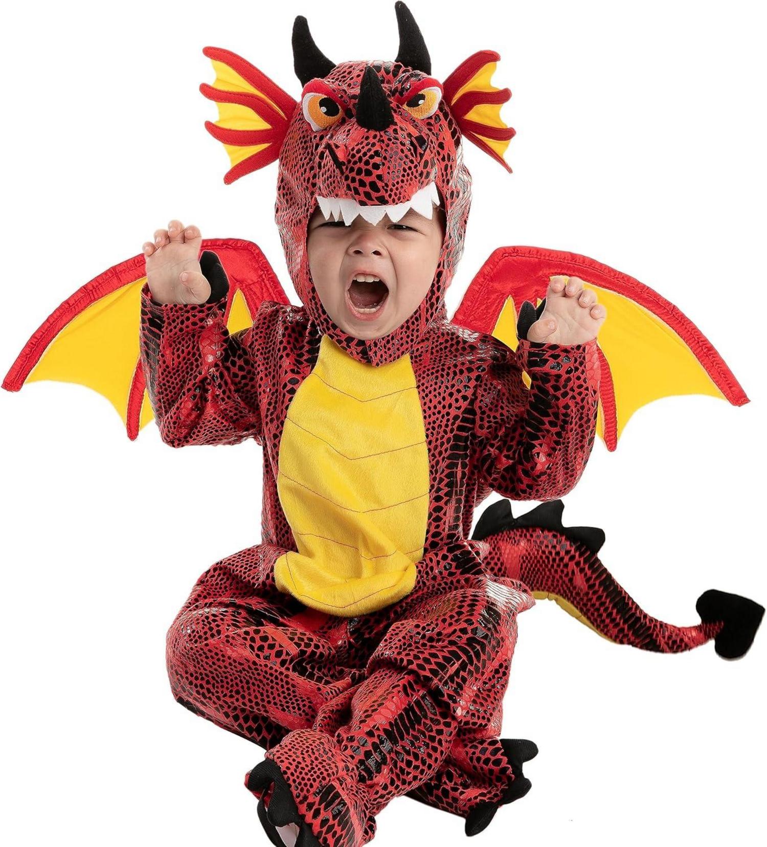 Spooktacular Creations Halloween Drache Kostüm für Kinder Rot 3-10 Jahre