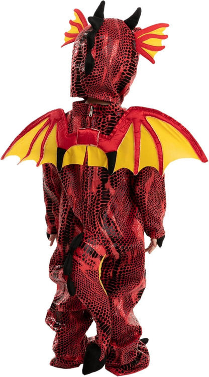 Drachen Halloween Kinder Kostüm Rot 3T-10T Pretend Play