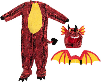 Spooktacular Creations Halloween Drache Kostüm für Kinder Rot 3-10 Jahre