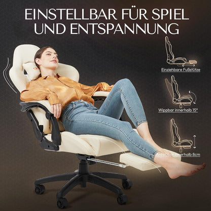 Ergonomischer Dowinx Gaming Stuhl mit Massage