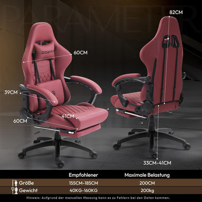 Dowinx Gaming Stuhl Ergonomischer PC-Stuhl Massage