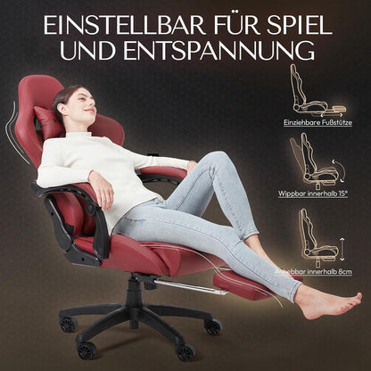 Dowinx Gaming Stuhl Ergonomischer PC-Stuhl Massage