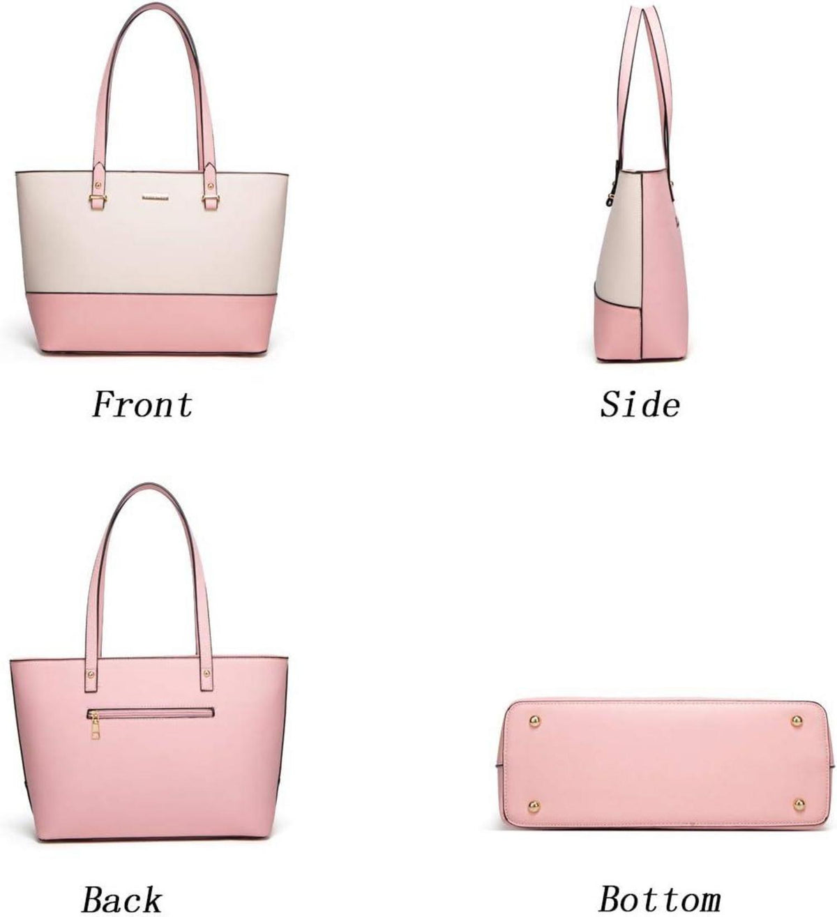 Damen Handtasche Tote Shopper Umhängetasche Geldbörse 4-teilig Set