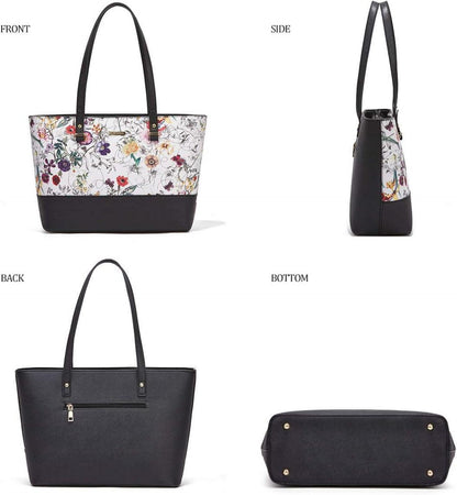 YTL Damen Handtasche Tote Schultertasche Shopper Set