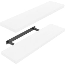 Wandregal 2er-Set, Regalbrett 60cm weiß, moderne