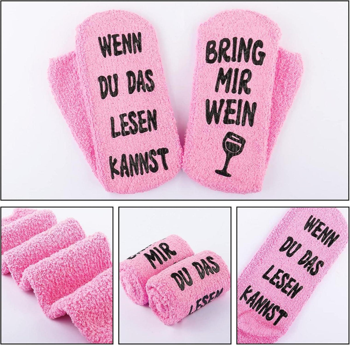 Wein Socken Damen Lustiges Motiv Geburtstagsgeschenk Einheitsgröße