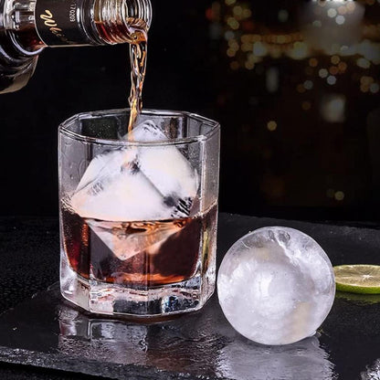 XXL Silikon Eiswürfelform mit Deckel für Whisky Cocktails