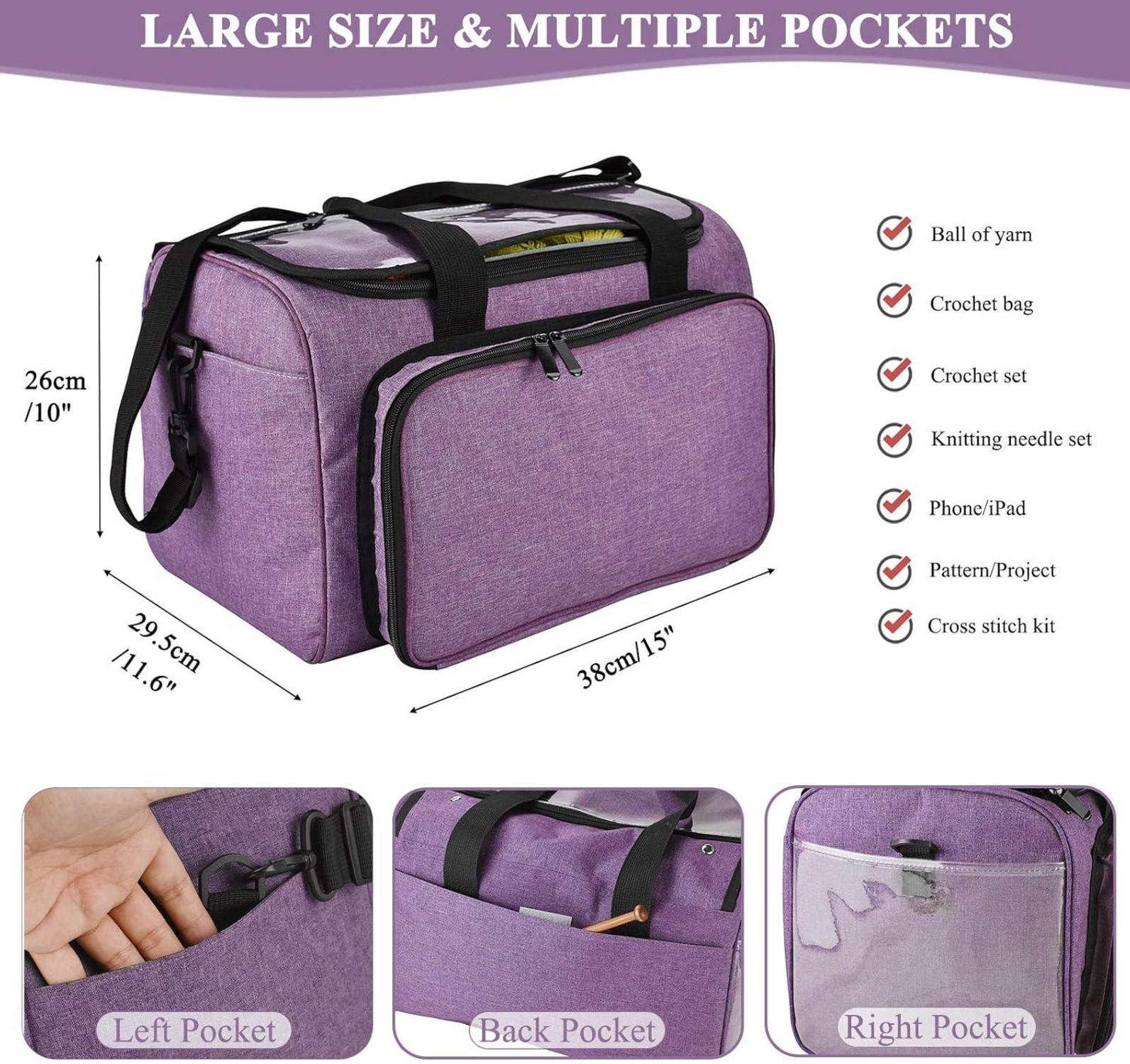Praktische Garntasche für Stricker und